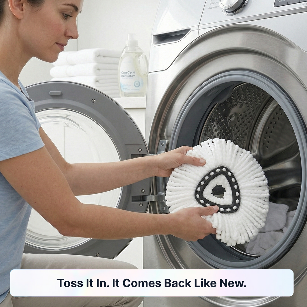 4 Pack Spin Mop Head Replacement