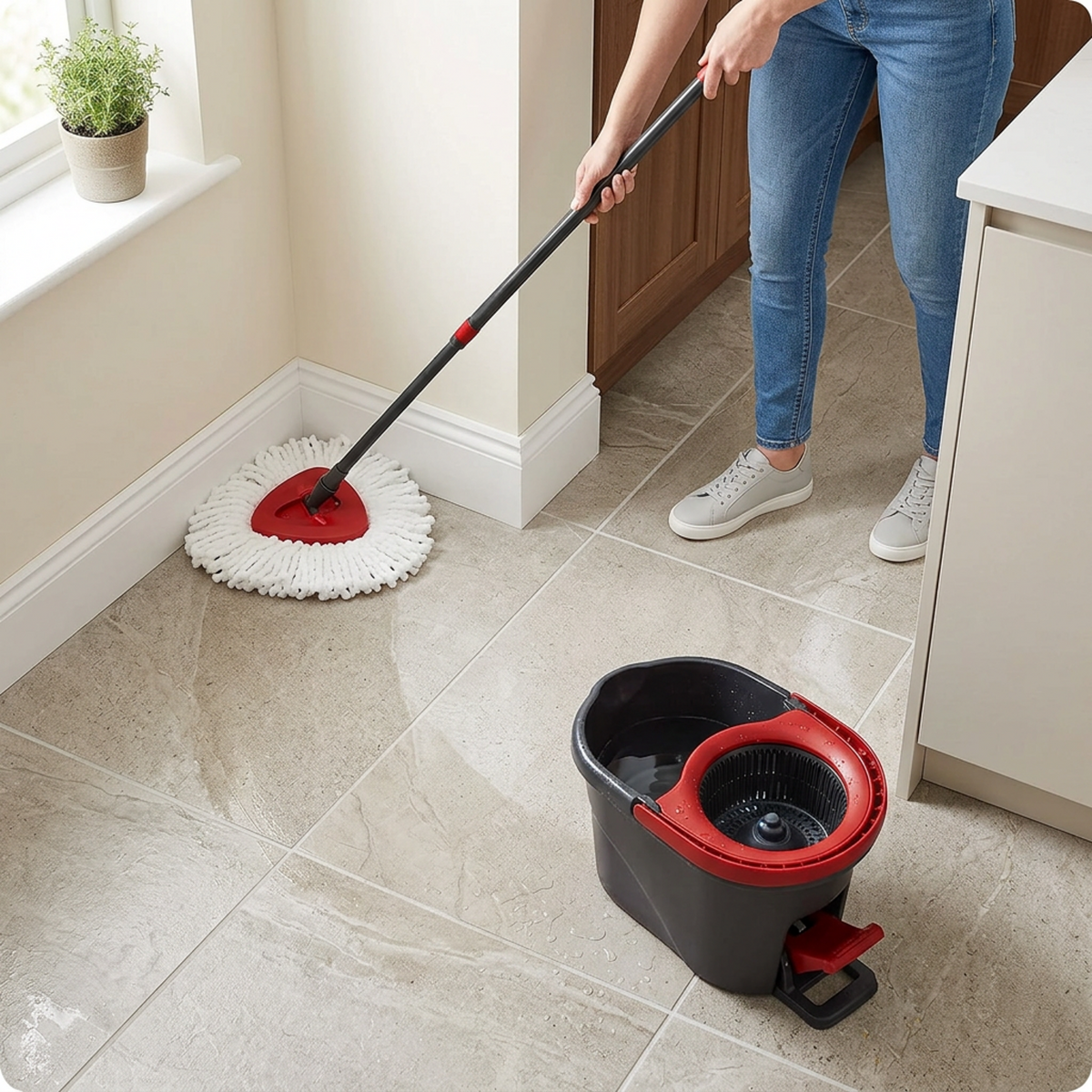 4 Pack Spin Mop Head Replacement