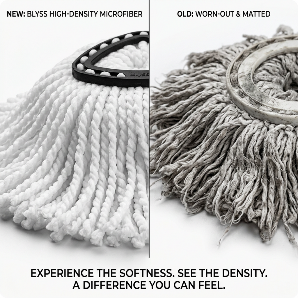 4 Pack Spin Mop Head Replacement